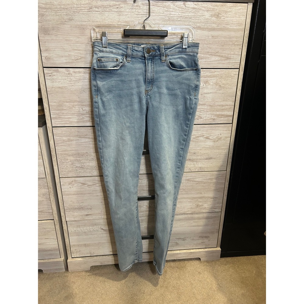 Daily Ritual Denim Womens Light Wash Skinny Jeans Size 29R Mid Rise Stretch